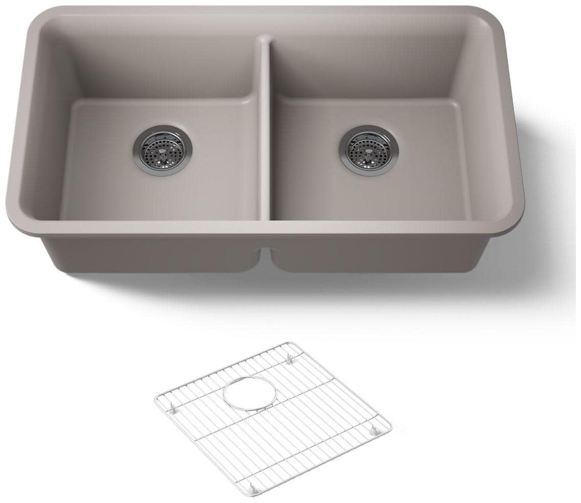 KOHLER K-8199-CM3 Cairn Sink, 33 in, Matte Taupe - Amazon.com