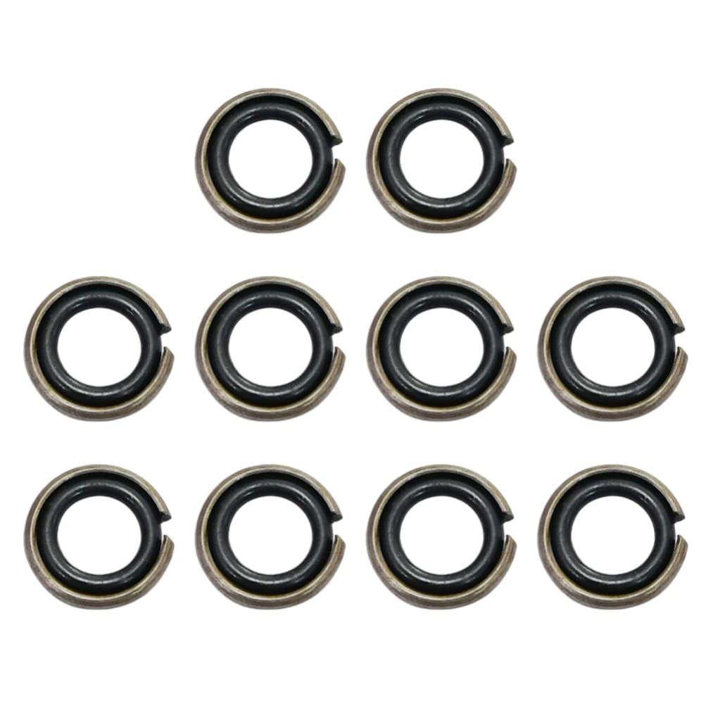OSALADI 10 Sets Impact Wrench Retainer Rings with O-Ring, 1/2 Impact Wrench Retainer Retaining Ring Anvil Retaining Ring Install Tool