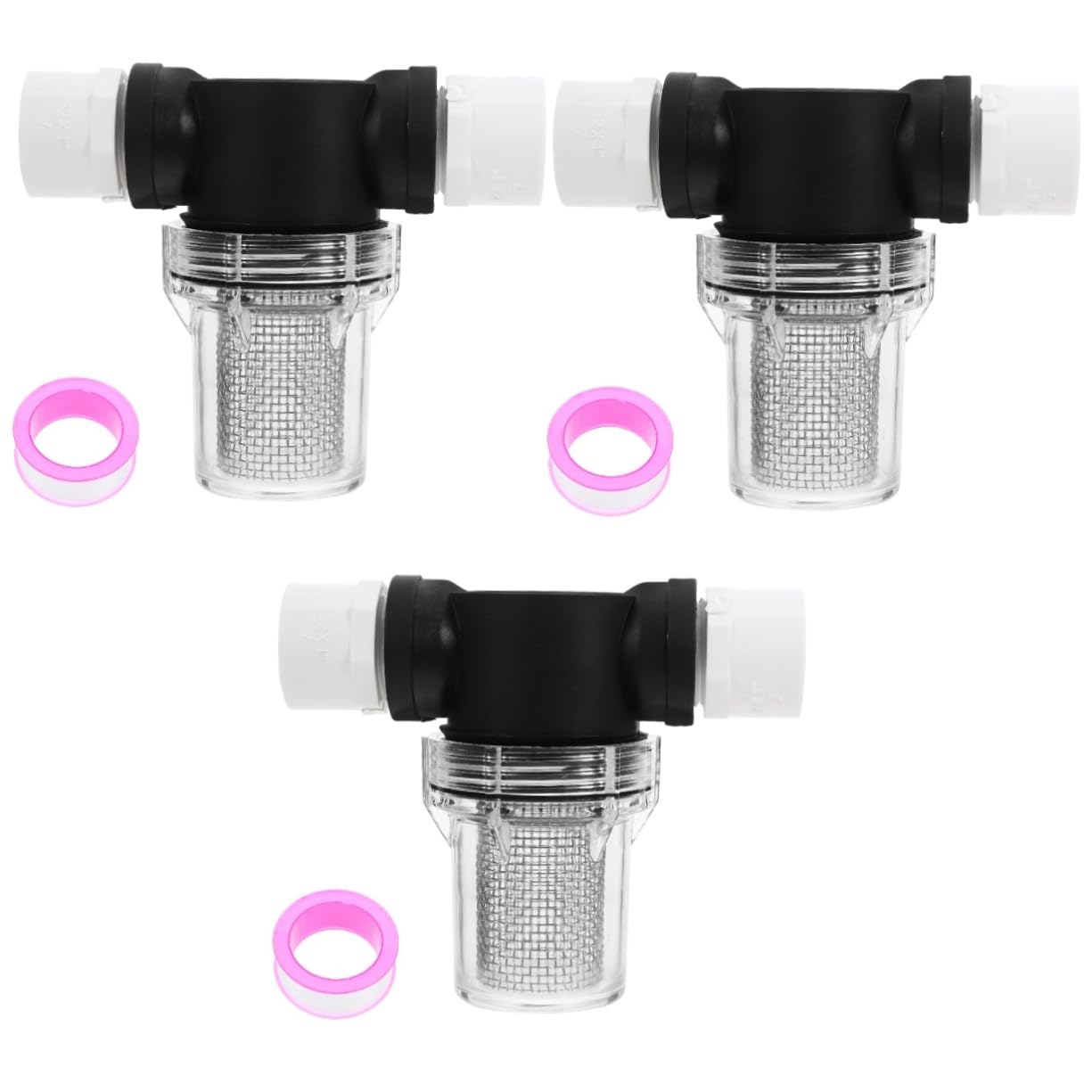 ULTECHNOVO 3pezzi Filtro Strainer Per Pompa Portatile Di Filtrazione Per Irrigazione Giardino Rimuove Detriti Per Pulita e Sicura Design Compatto e Resistente All Uso Quotidiano