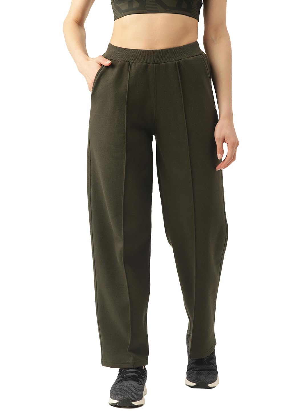 femea Women Cotton Fleece Solid Track Pant-picture-18