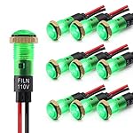 FILN-12v-led-Indicator-Light-piolt-Signal-lamp-with-Mini-5-pcs-8mm51624V-watarproof-red-Green-Bule-Yelow-White-Panel-Lights