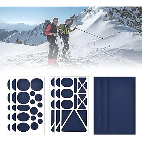 PERFETSELL 9 Sheets Nylon Repair Patches Fabric Patches Self Adhesive Different Size and Shapes Clothes Patch Applique Patch Stickers for Down Jacket Tent Clothes Bag Outerwear (Dark Blue) Cover