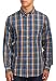 Dockers Men's Long Sleeve Jewel Toned Plaid Cvc Woven Shirt
