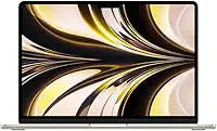 Notebook MacBook (2022) Apple com chip M2: tela Liquid Retina de 13.6 polegadas, 16GB de RAM, 256 GB de SSD. Luz das estrelas.