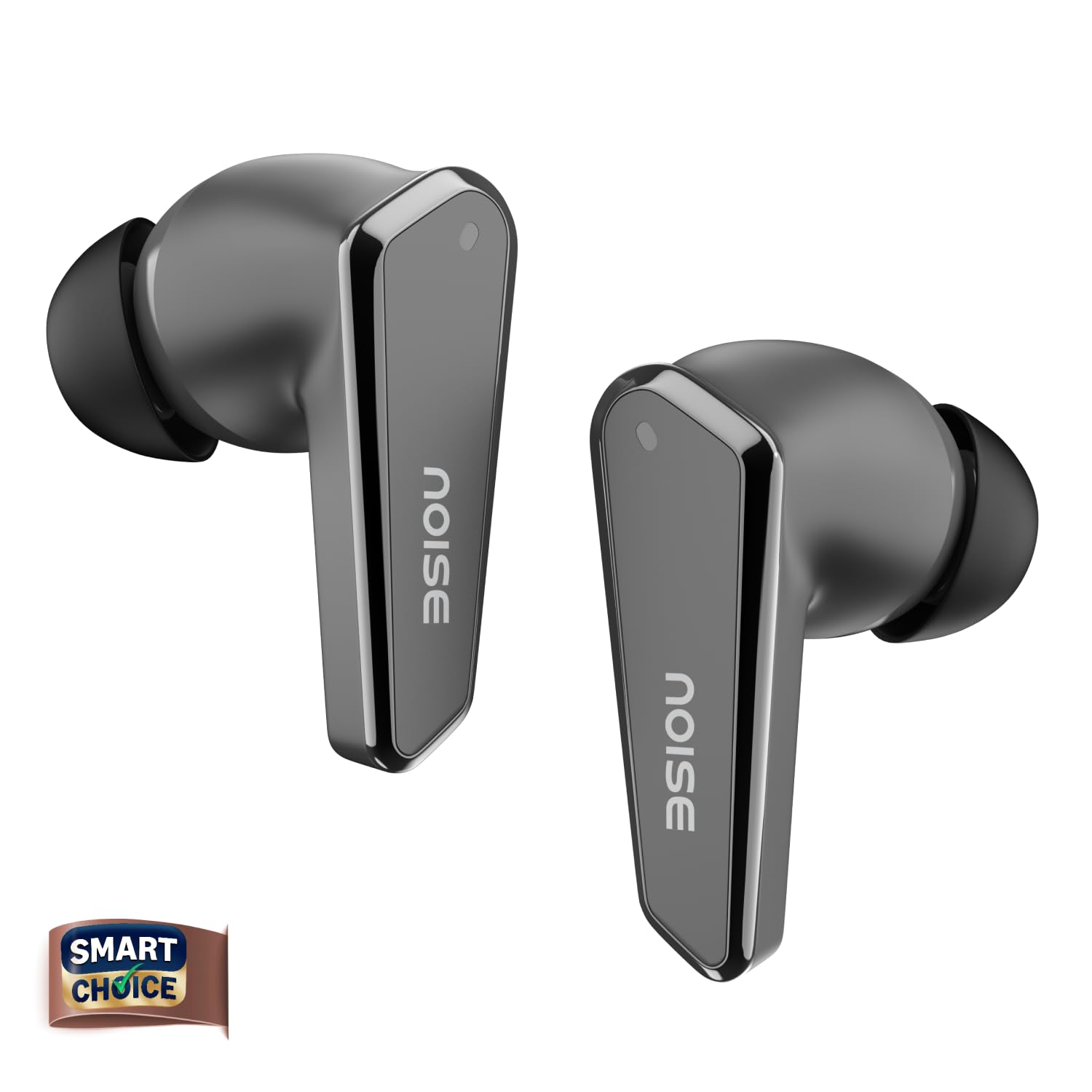Noise Buds N1 Truly Wireless Earbuds with Chrome Finish, 40H of Playtime, Quad Mic with ENC, Ultra Low Latency Gaming, Instacharge(10 Min=120 Min), Bluetooth V5.3(Carbon Black) — Amazon image 2