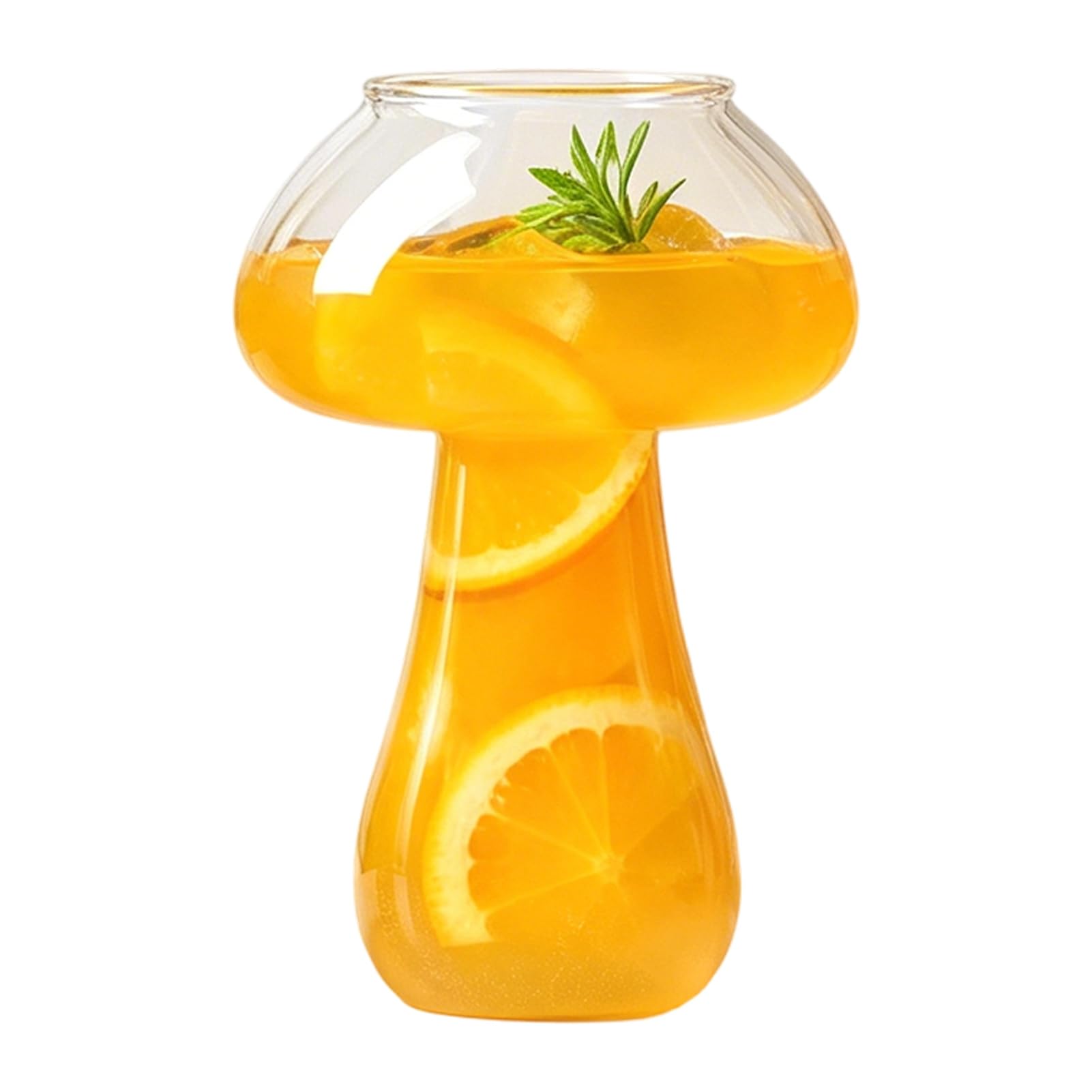 matumou Mushroom Cocktail Glass Cup, Creative Clear Wine Glasses, Cute Coffee Cups, Novelty Drinkware Bar KTV Tool