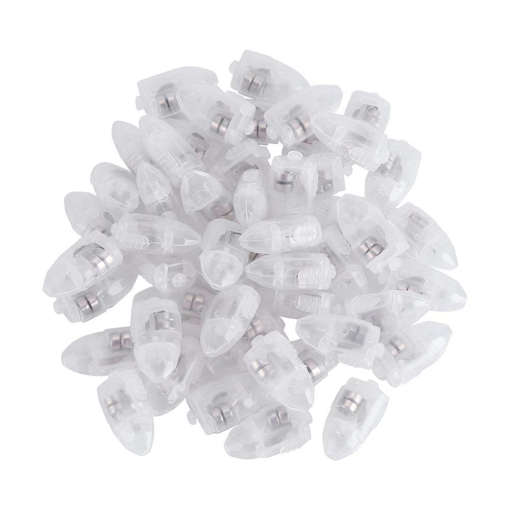 Tiiyee 50pcs Mini LED Lights for Crafts, Tiny Small Battery Operated Waterproof Fairy Lights with On Off Switch for Indoor Outdoor Paper Lantern Balloon Wedding Party Christmas Home Decor White Light