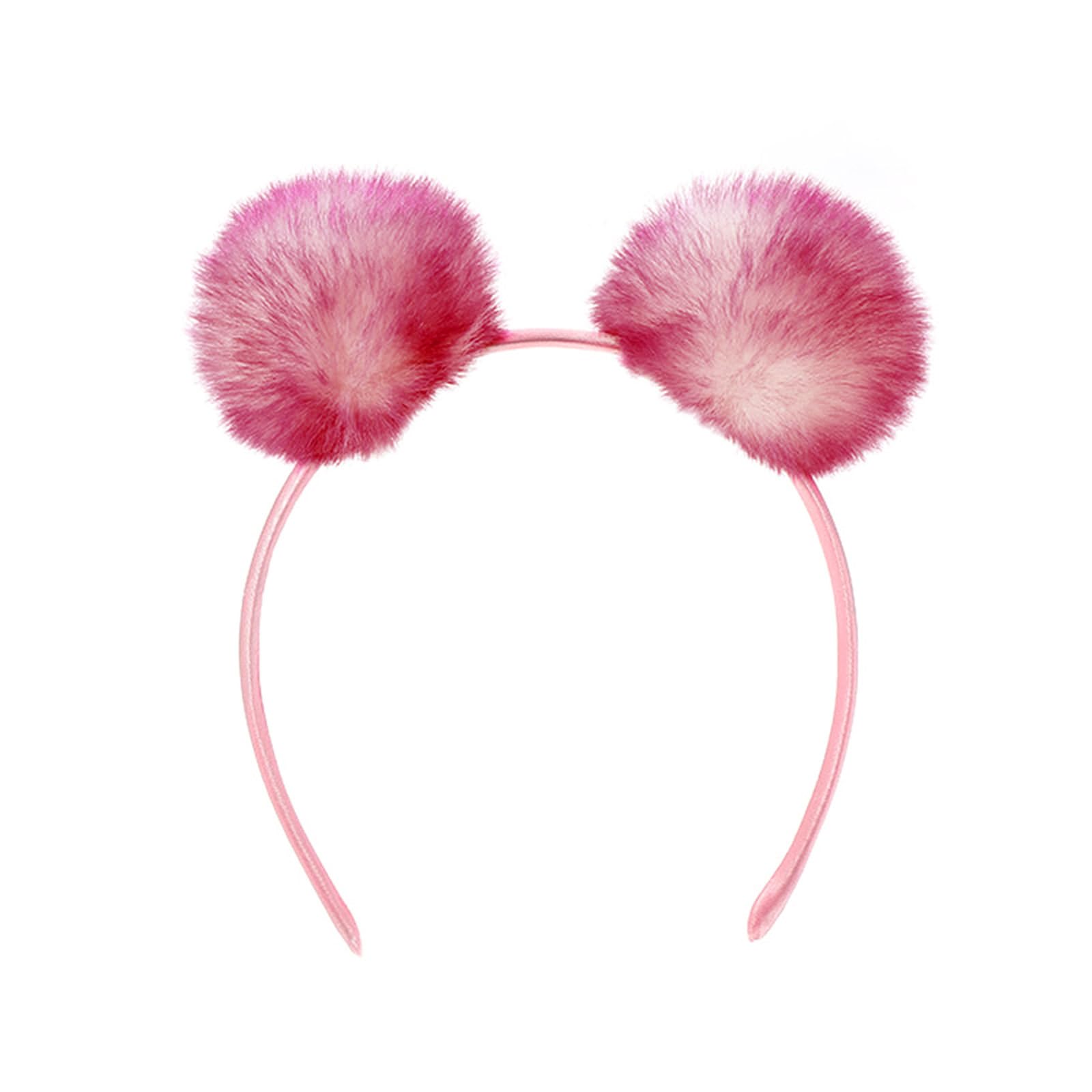 Maxtonser Plush Balls Headband Party Accessories Hairhoop Birthday Party Props Headpiece Women Girl Makeup Headdress Accessories