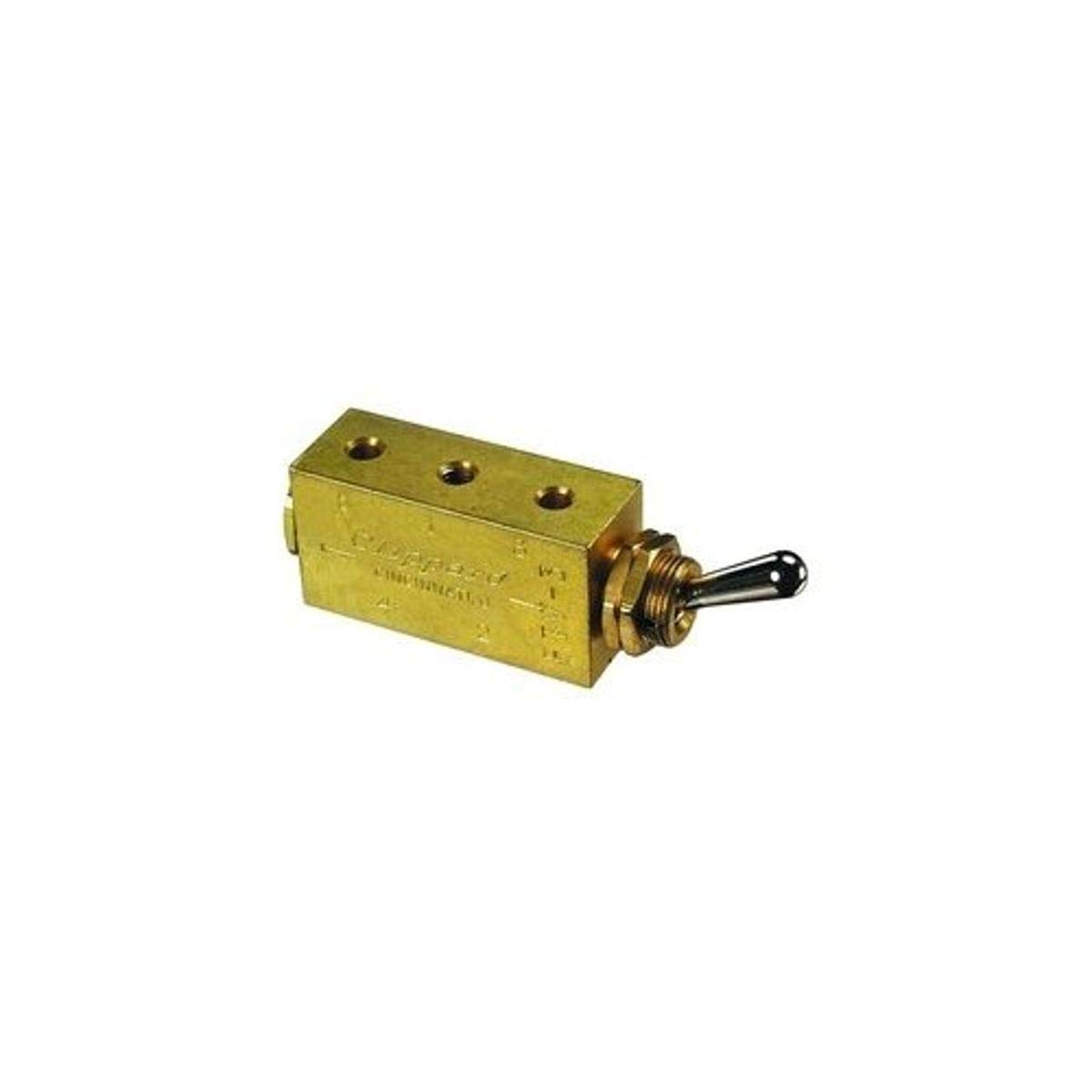 Clippard FTV3 3Way Toggle Valve, Enp Steel Toggle, 1032, 10 SCFM at