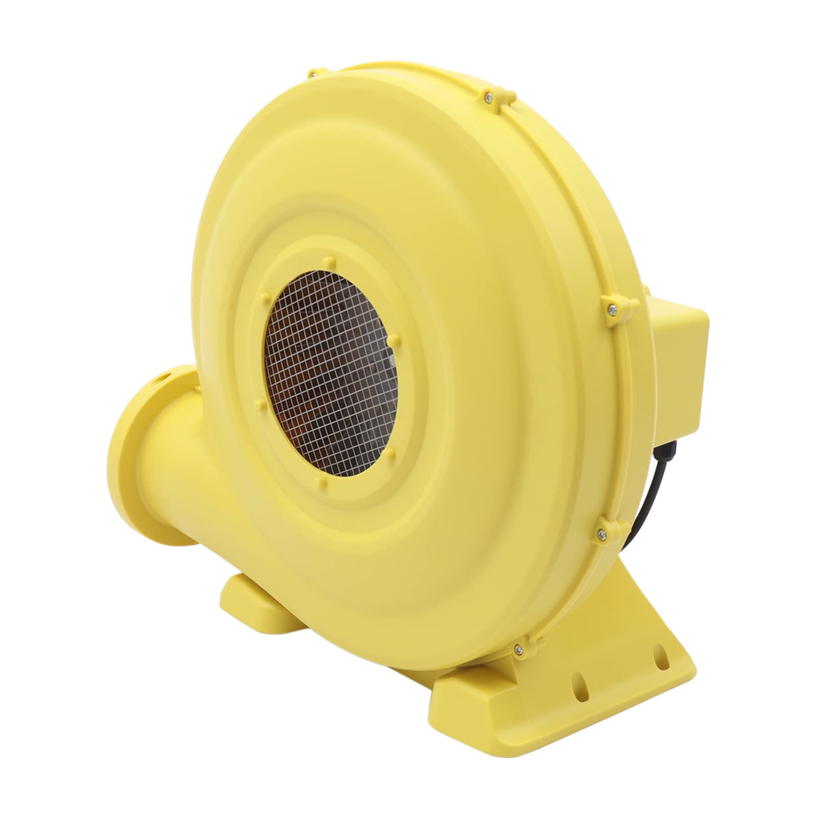 Dmuchawa 950 W – dmuchawa 220 V, ciśnienie 2200 Pa, przepływ powietrza 680 m³/h, kabel ok. 2 m (ok. 2 m) – nadaje się do pontonów, łazienek, zamków powietrznych i zjeżdżalni wodnych – żółta