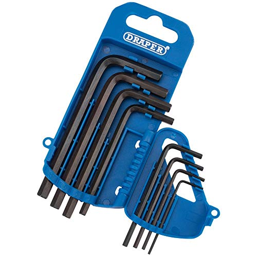 Draper 33679 Metric Hexagon Key Set, 8 Pieces, Blue