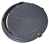 SP Schachtdeckel DN600 Kl.A15 Schwarz nur 11Kg Kanaldeckel Gullydeckel Schachtabdeckung