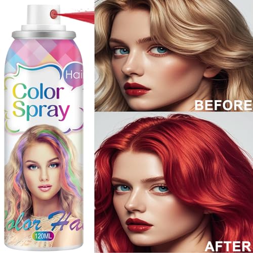 Spray Temporal de Color para Cabello Fired Red 120 ML miniatura 5