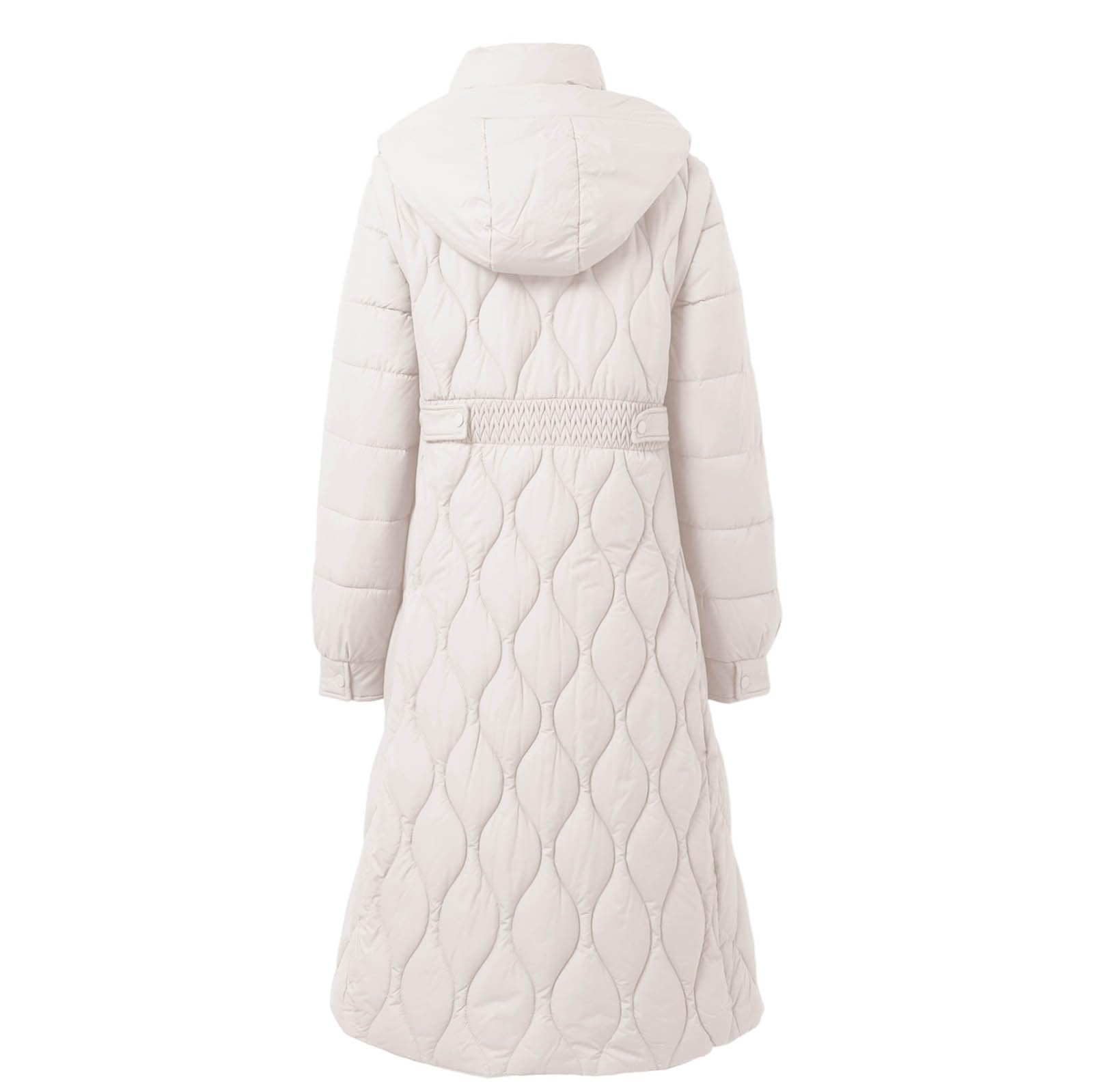 Piumino Donna Invernale Lungo 100 Grammi con Cappuccio e Zip Giubbotto Imbottito Trapuntata Elegante Cappotto Primaverile Termica Vento Giacca Casual Leggero Curvy per Neve Trekking Sportiva,,