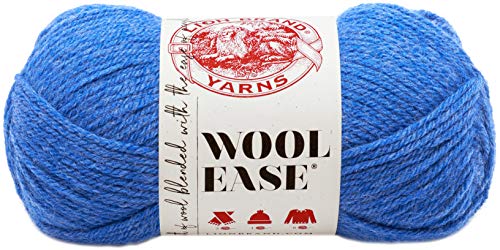Image of Lion Brand Yarn 620-107A Wool-Ease Yarn, Blue Heather
