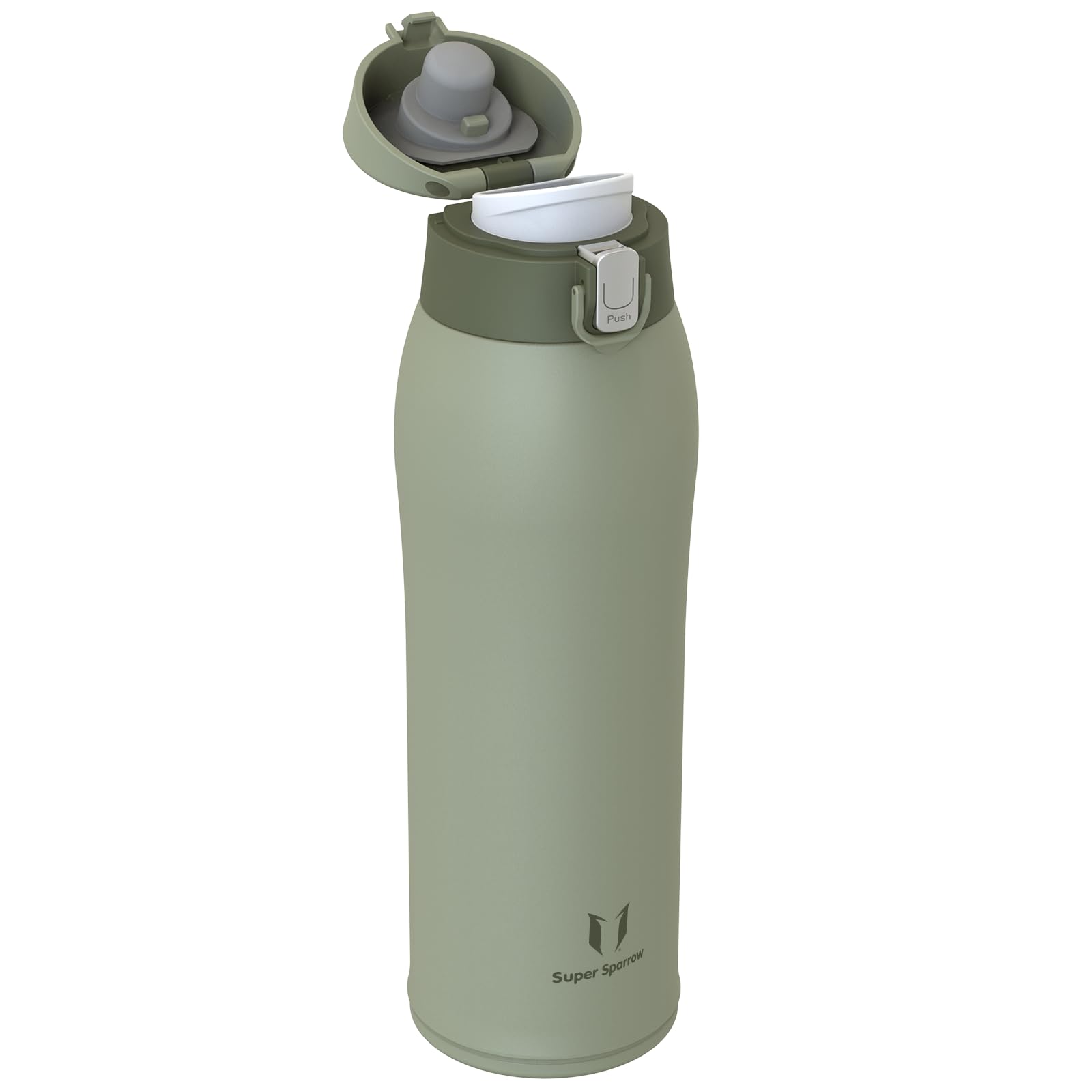 Super Sparrow Borraccia Termica, Acciaio Inox Bottiglia Termica - 350ml, 500ml, 750ml - Senza BPA Tazza Termica, Borraccia Termica per Bambini, Scuola, Sportiva, Bici, Campeggio, Palestra