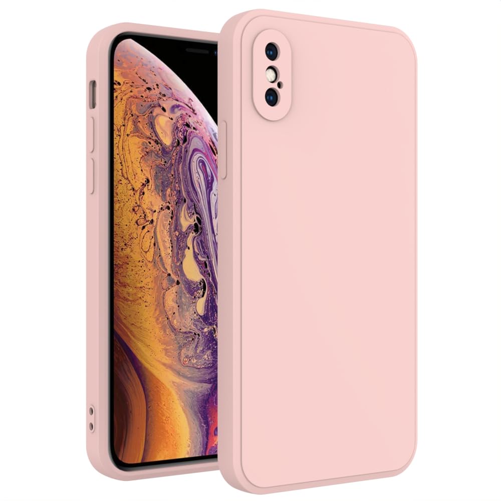 WOGROO for iPhone Xs Max Case Pink, Scratch Resistant with Soft Touch, Slim Thin Phone Cover for iPhone Xs Max 6.5 inch