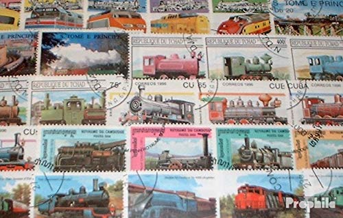 Prophila Collection Motive 500 Verschiedene Eisenbahn Marken (Briefmarken für Sammler) Eisenbahn/Seilbahn