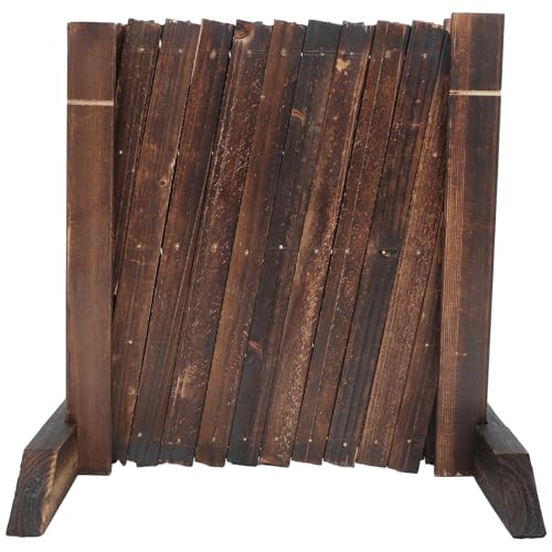 AKOOSY 伸縮式木製ガーデンフェンス 屋外用拡張可能ラティス 柵と植物支柱 多用途デコレーション バルコニー パティオ向け