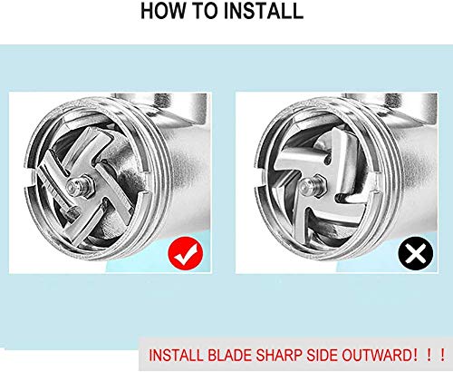 Image of Meat Grinder Blade Stainless Steel Knife Cutter Compatible with Size 5 Meat Grinder /Stand Mixer