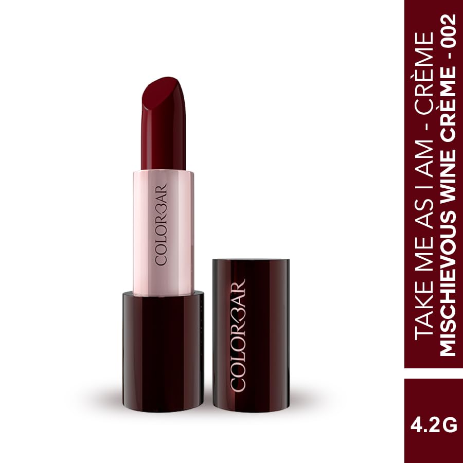 Image of Colorbar Take Me As I Am Vegan Creme Lipstick Mischievous Wine Creme-002