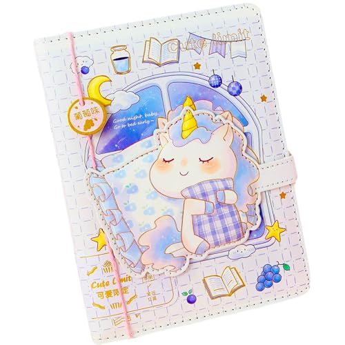 Carnet licorne Kawaii KetA pour fille - Journal intime parfait pour écrire à l'école