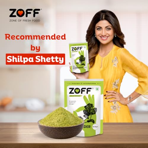 Image of Zoff Coriander Powder - Dhaniya Powder - Aromatic & Fresh Cool Grinding Technology - Natural & Pure - 200grams