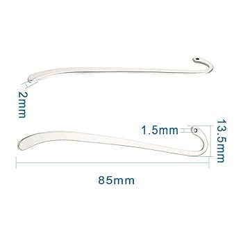 Amazon | Beadthoven 10本セット入り 長さ8.7cm シルバー しおり