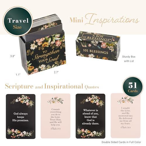 101 Blessings To Strengthen Your Soul, Inspirational Scripture Cards to Keep or Share (Boxes of Blessings)
