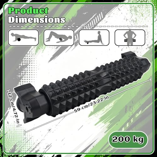 New Upgrade Foam Rollers for Muscles,Foam Roller with Suction Cup Mount,23.2-Inch Trigger Point Deep Tissue Massage Roller,Suitable for Home,Gym,Massage,Toning,Leg Sculpting and Muscle Relaxation. - Image 3