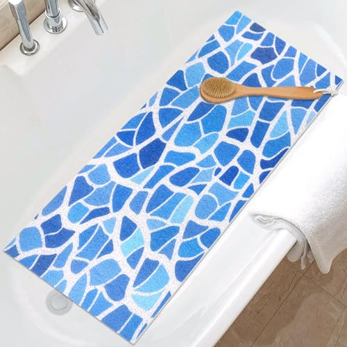 Shower Mat Non Slip, Extra Long Bath Tub Mat Non Slip Anti Mould 40x100cm