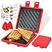 Microwave Toastie Sandwich Maker, Microwave Toastie Maker with Removable Non-Stick Plates, Quick Cooking and Easy Cleaning，Breakfast Sandwich Maker Perfect for Sandwiches, Paninis, and Fried Eggs