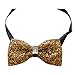 Sunny Home Men's Crystal Shining Pre Tied Bow Tie Bowtie Wedding Party (Golden)