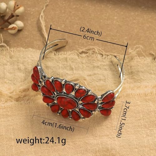 Juego de joyas rojas boho para evitar conjuntos sosos con pendientes 2