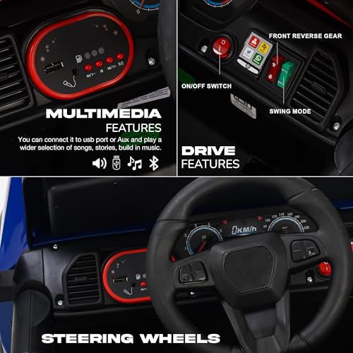 Image of Baybee Bumpy 4x4 Battery Operated Jeep for Kids, Ride on Toy Kid Car with RGB Windshield Light & Music | Baby Big Battery Cars | Electric Jeep Car for Kids to Drive 2 to 6 Years (Blue)