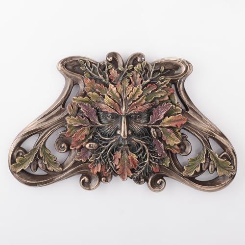 Greenman Plaque Murale en Bronze Coulé à Froid Veronese Design M