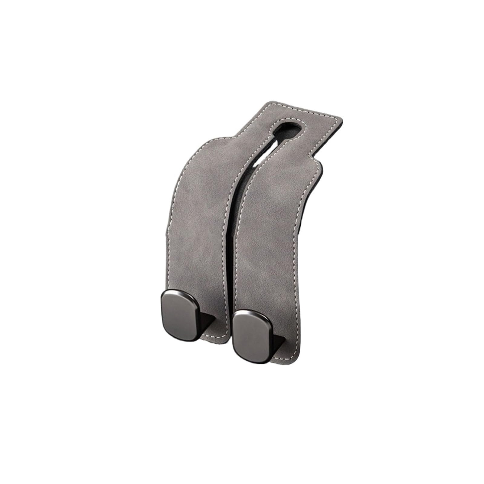 KXFVYNE Car Headrest Hook Hidden Auto Suede Metal Hanging Hooks Interior Back Hanger Accessories(Gray Double)