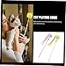 minkissy 2pcs Cat Interactive Toy Teaser Rods for Kittens Engaging Pet Unique Designs for Bonding and Encouraging