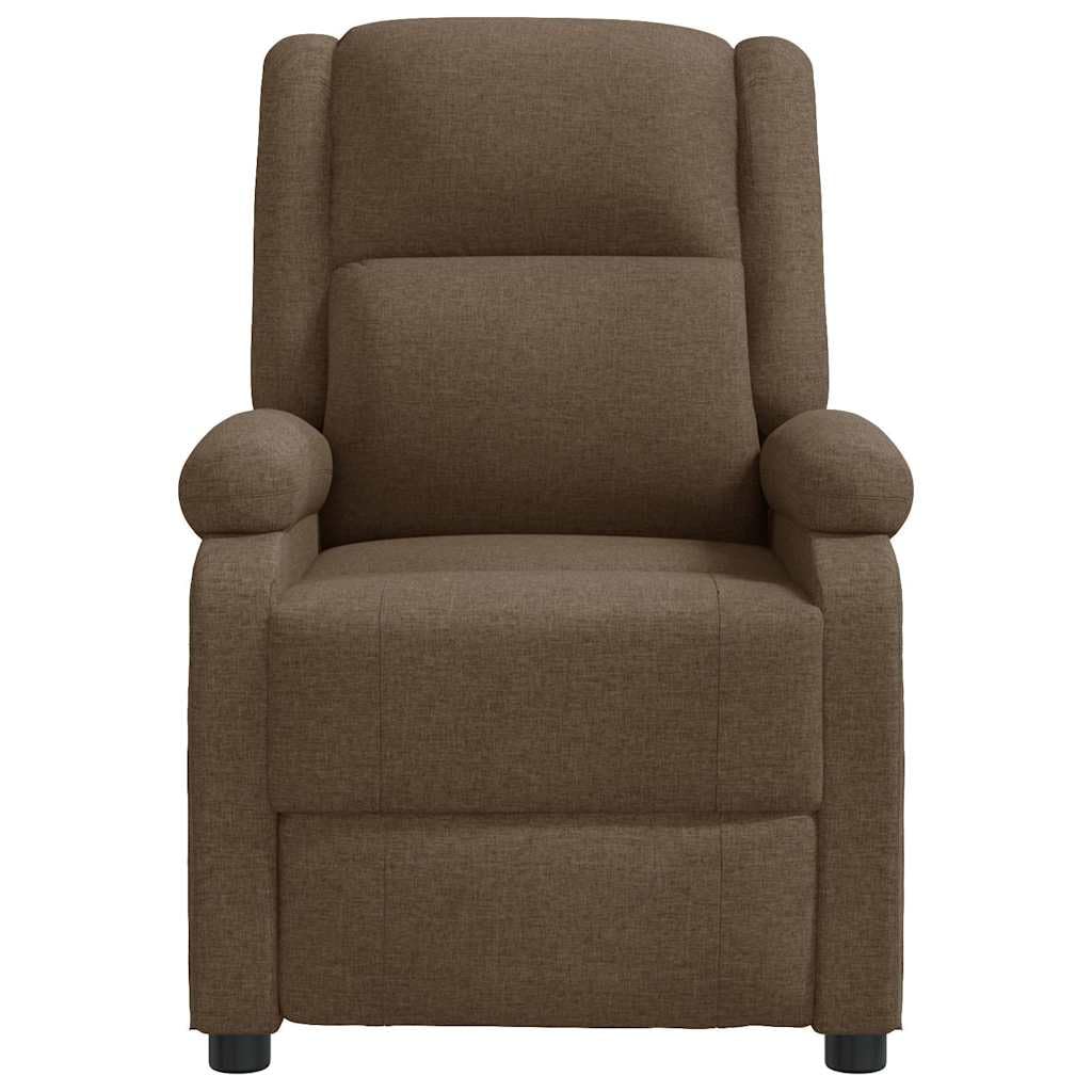 Massagesessel Braun aus Stoff