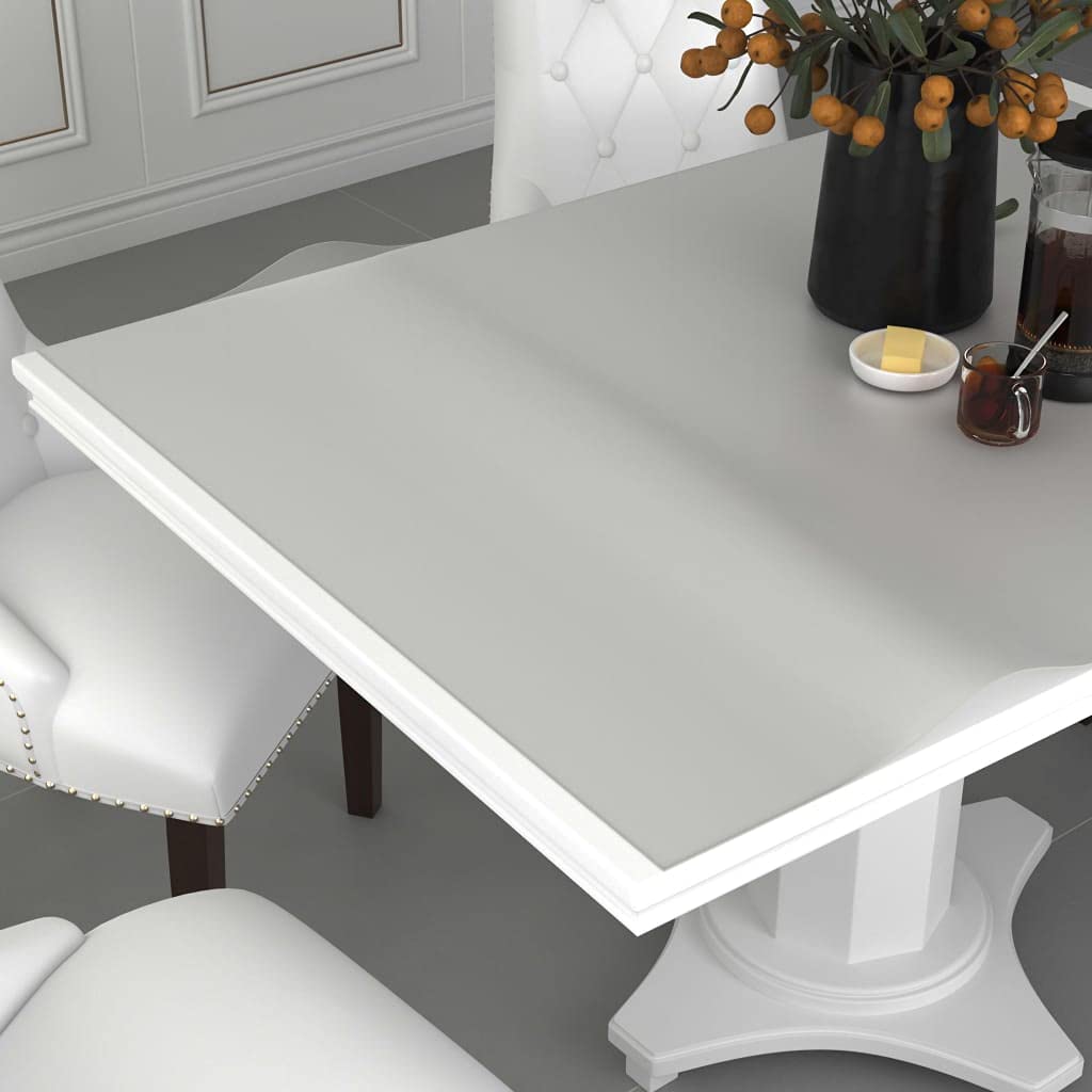Rollo de lámina de mesa mate, 0,9 x 15 m, 1,6 mm, PVC, impermeable, resistente a los arañazos, fácil de limpiar, protección estable para muebles para comedor, oficina, terraza, fácil de cortar