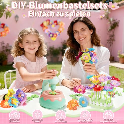 Euclidean Cube Blumen Basteln Kinder Bastelset Geschenk Mädchen 4 5 6 Jahre – Ansicht 2