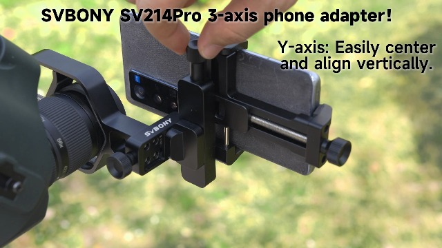 Amazon.com : SVBONY SV214 Pro 3-Axis Universal Smartphone Adapter