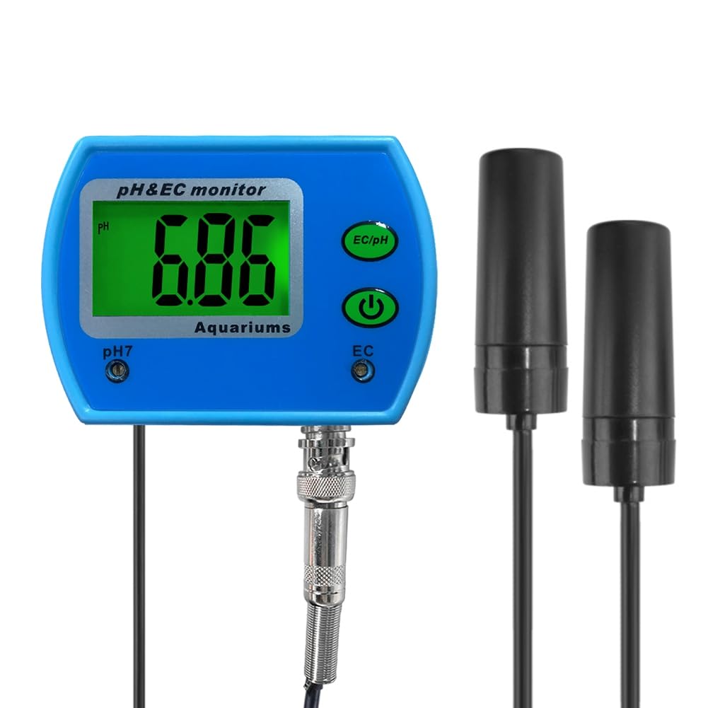 Tester pH/EC monitor de qualité de l'eau avec acidomètre et prise EU