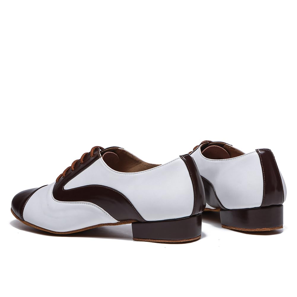 SWDZM Scarpe per Ballo Liscio da Uomo Scarpe da Ballo Latino Americano Professionali Salsa Tango Valzer di Danza Scarpe