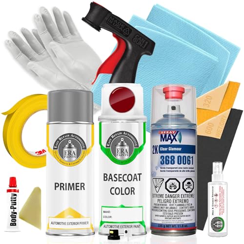ERA Paints R81 - Milano Red for HONDA Exact Match Automotive Spray Paint Spray - Pro Kit w/ 2K 3680061 Clearcoat