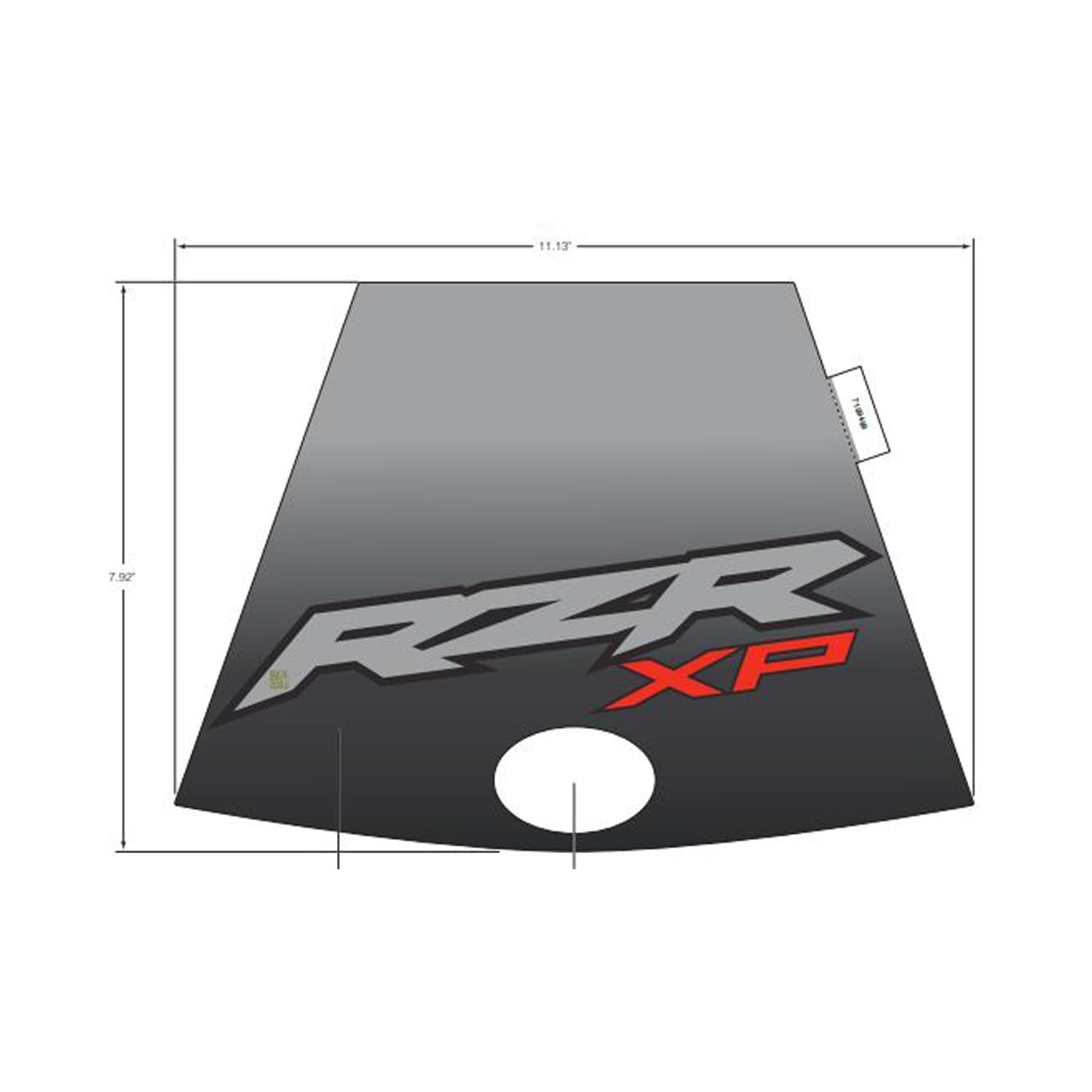 Amazon.com - Polaris 7189488 Center Hood Decal RZR XP EPS Trails