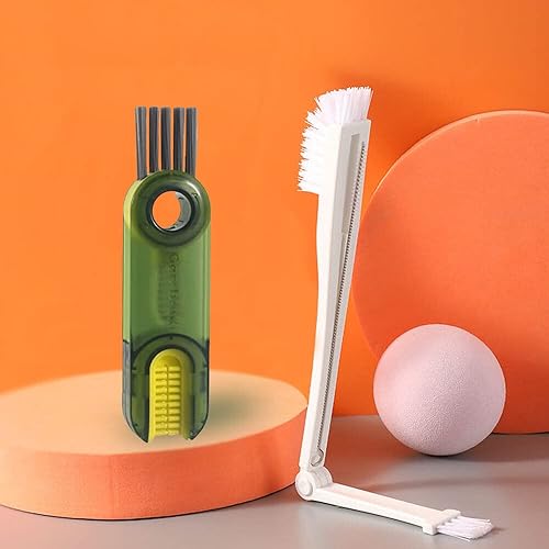 Cepillo de limpieza multifuncional 3 en 1 tapa de taza herramientas de limpieza para grietas multiuso en 1 botella de agua lavado de cocina para el