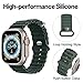 Ycysh Ocean Band Compatiable with Apple Watch Ultra 2 Band 49mm,Women Men Sport Outdoor Silicone Strap for iWatch Series Ultra 2/1,Cyprus Green