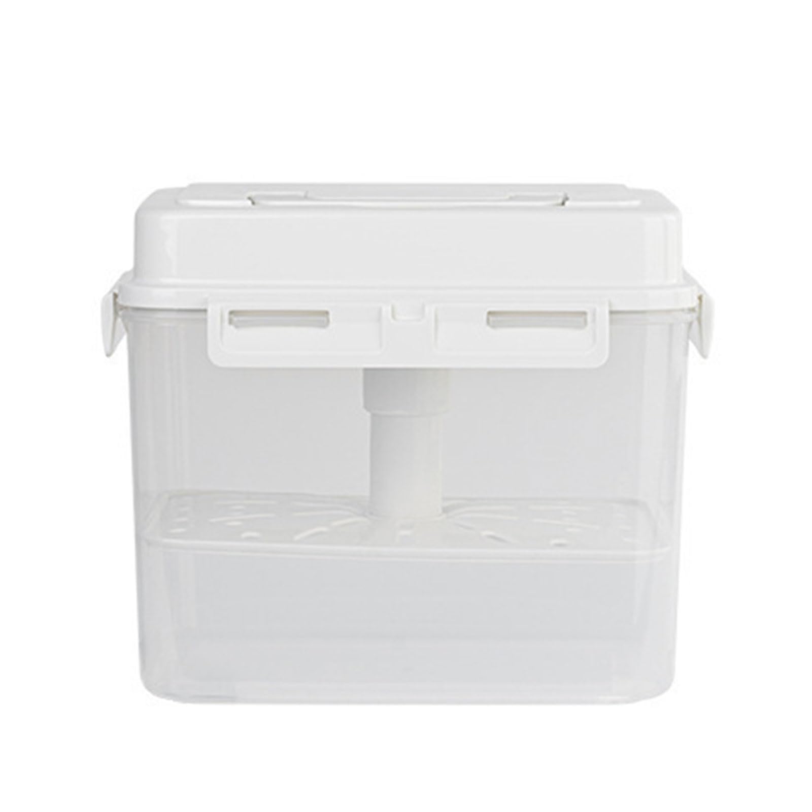Pickle Jars with Handle and Lid Kimchi Press and Fermentation Storage Container, Plastic Sauerkraft Organizer Box, Sauerkraft Fermentation Box