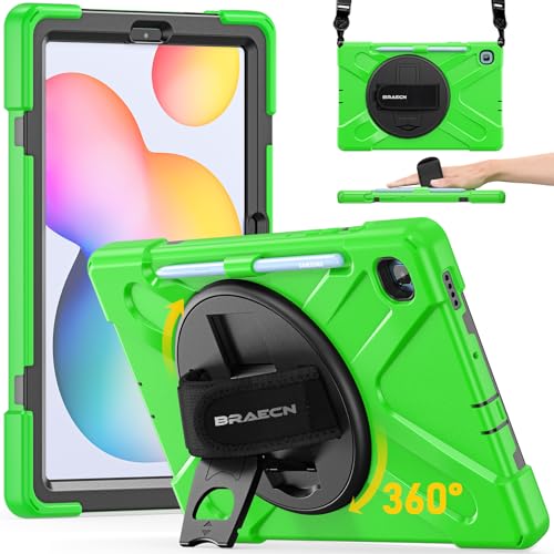 Coque Samsung Galaxy Tab S6 Lite antichoc SM-P610 housse de protection rigide verte